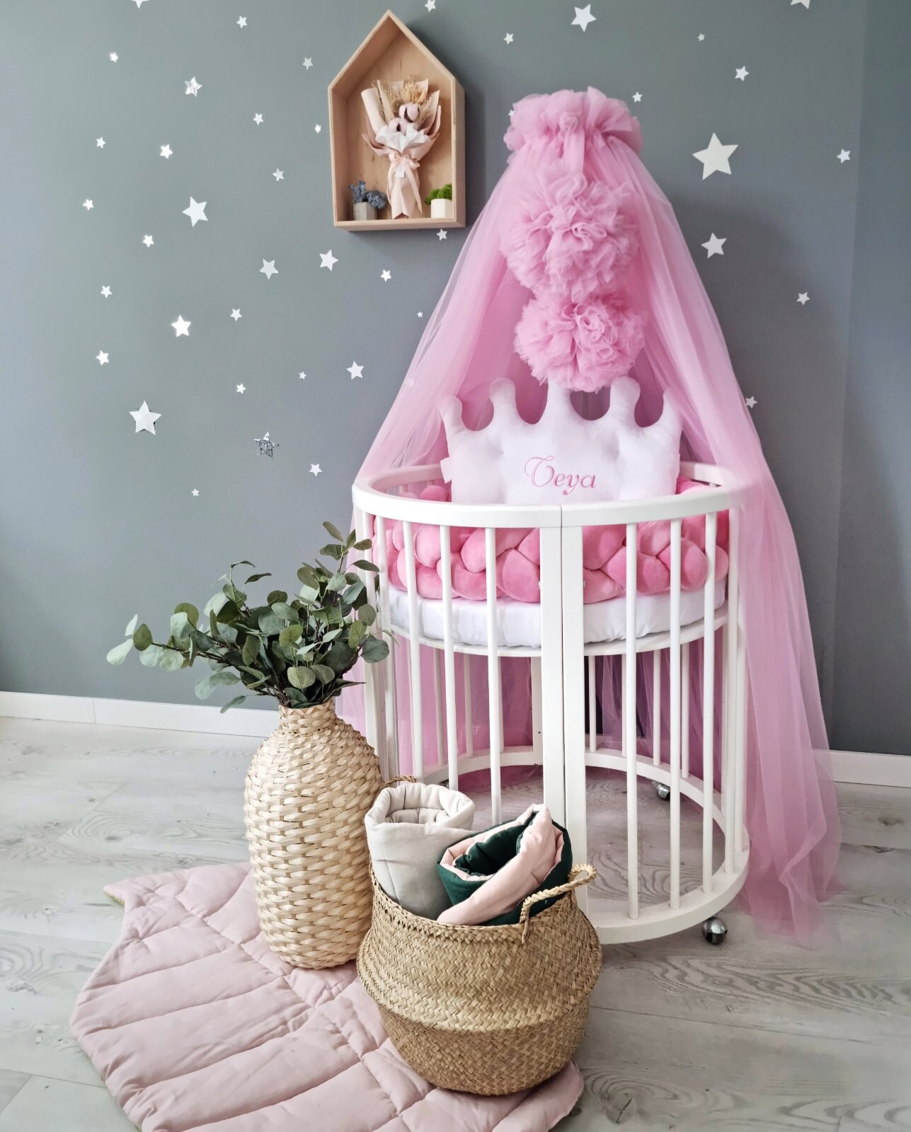 Bed Canopy Pink Hanging Canopy Canopy Bed Bed Canopy for Etsy