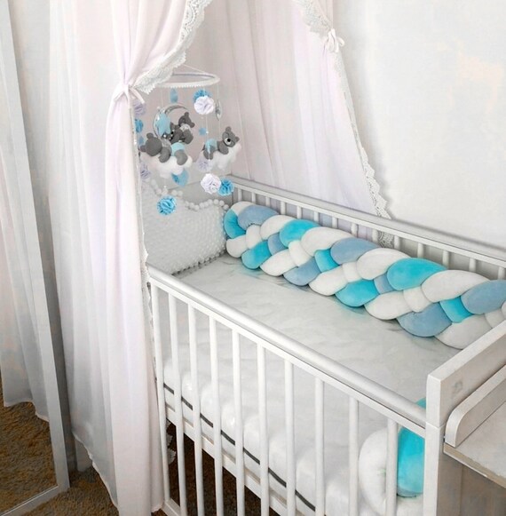 braided bumper crib