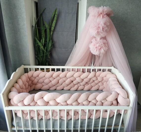 Blush Triple Tresse Lit Pare Chocs Pour Fille Lit Denfant Etsy France