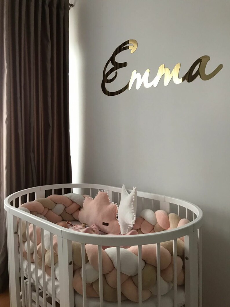 Blush Baby Bedding Braided Crib Bumper Pillow Cloud Baby Etsy