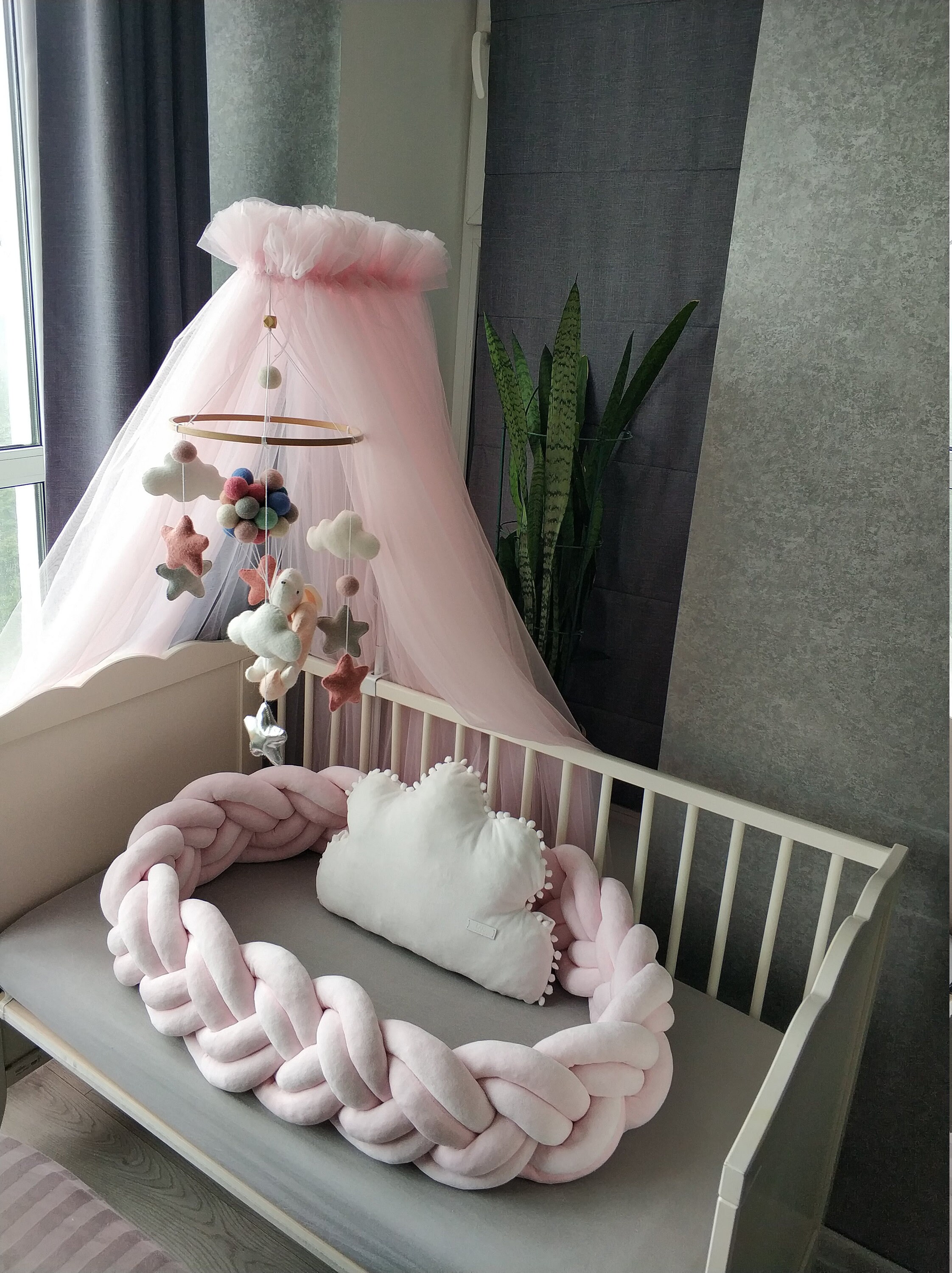 Bed Canopy Light Pink Hanging Canopy Canopy Bed Bed Canopy Etsy