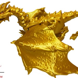 3D Printed Articulated Dragon: Braqolie BJD with Glass Eyes