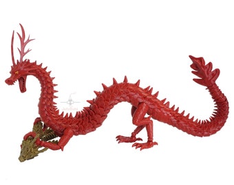 Lung Oriental Articulated Chinese Dragon BJD Dragon 3D