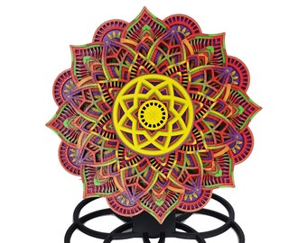 Spinning Mandala Custom Color Options for Mandalas Wall hang or desktop