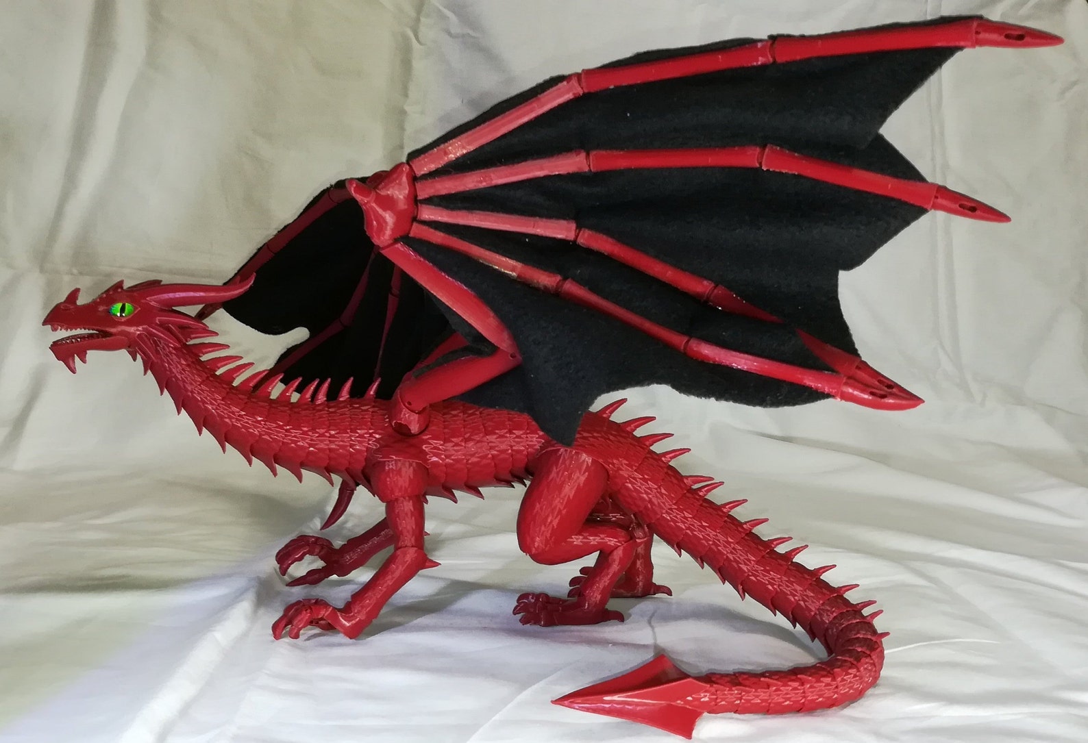 3d Printed Articulated Dragon Seven BJD Ball Jointed Medieval Etsy