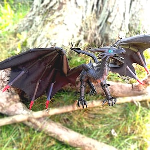 Dragão articulado impresso em 3D Seven BJD bola articulada medieval