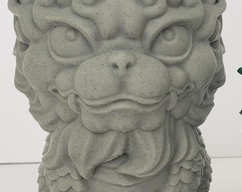 3d printed Chinese Stone Lion Guardian Foo Dogs shishi