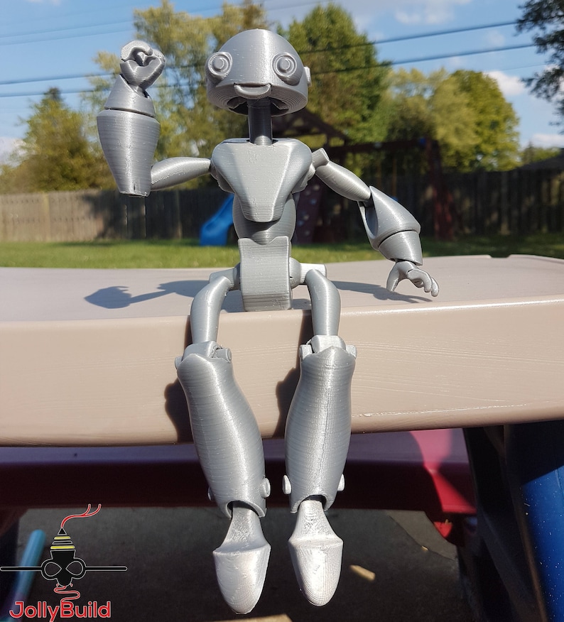 3D Printed Articulated Robot BeQui: Posable Desk Buddy & Phone Stand image 5
