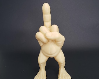 Middle Finger Man Butt Out 3d Printed