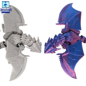 Whelp Rathalos Inspired 3d Printed Flexi Dragon