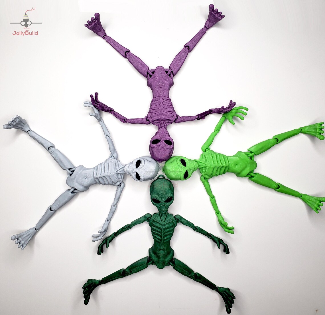 Flexi Alien Articulated Fidget Sensory Desk Buddy - Etsy
