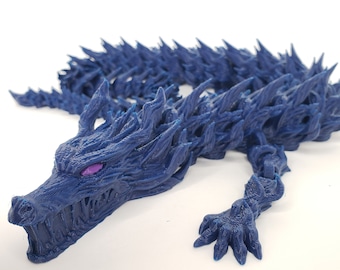 Flexi Dragon of the Darkness Flame- YuYu Hakusho Hiei spirit dragon 3d printed