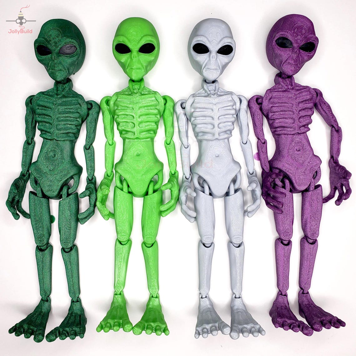 Flexi Alien Articulated Fidget Sensory Desk Buddy - Etsy