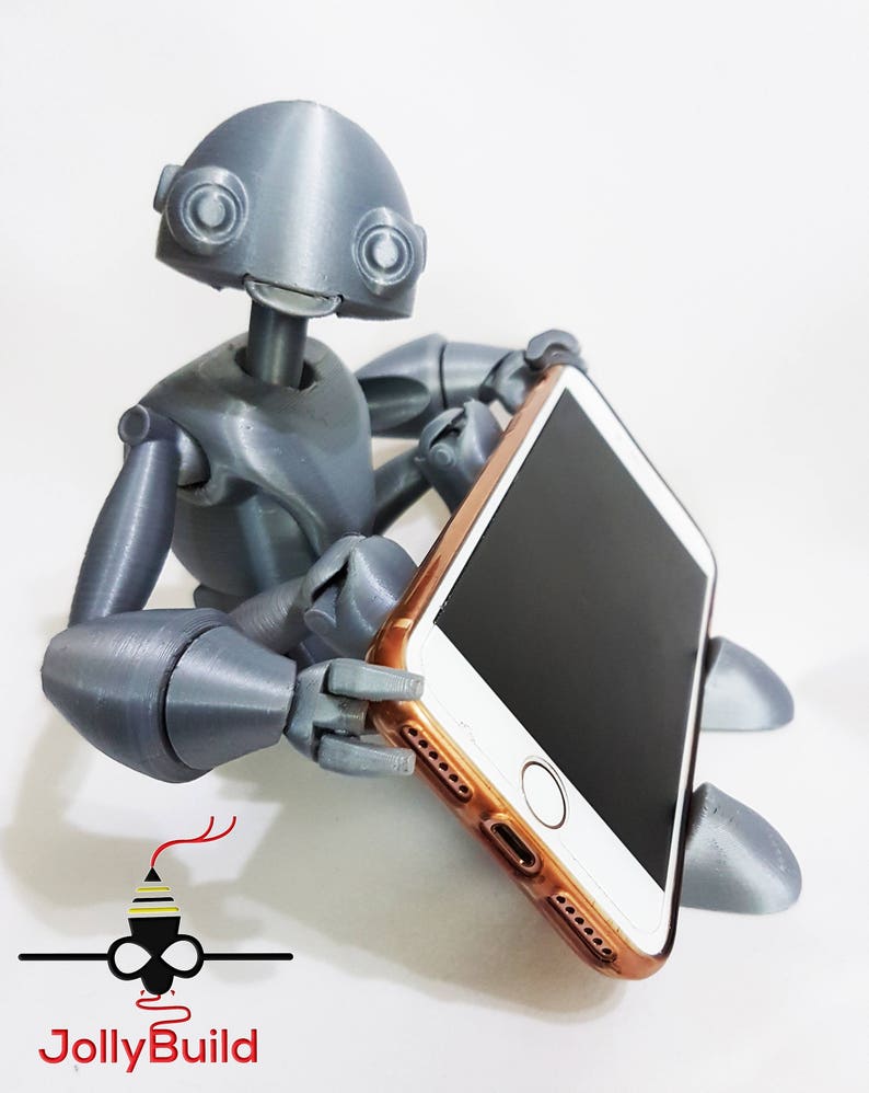 3D Printed Articulated Robot BeQui - BJD Ball jointed robot posable doll Phone stand photo subject model desk buddy