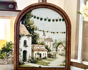 Cartello ad arco per San Patrizio - Decorazioni per fattoria per San Patrizio, Arte murale con trifoglio celtico, Arte da tavolo per le feste