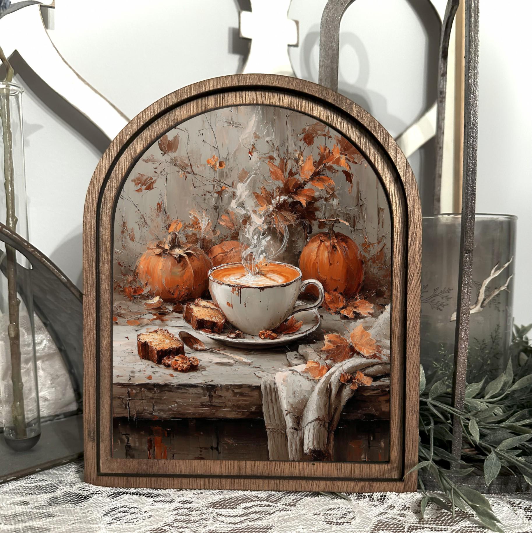 Autumn Sign| Cozy Fall Decor | Harvest and Pumpkin Spice Kitchen Wall ...