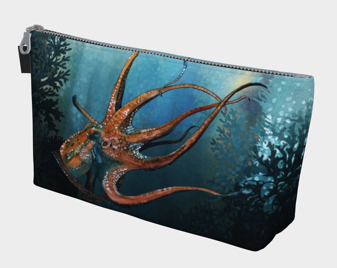 Octopus In the Coral Make-up bag