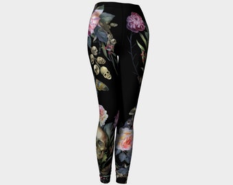 Gothic Moth Leggings - Dark Yoga - Gothic Fashion