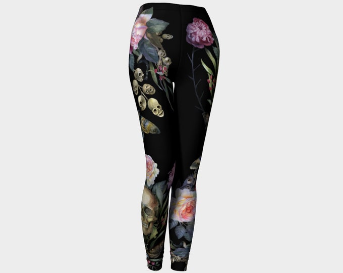 Gothic Moth Leggings - Dark Yoga - Gothic Fashion