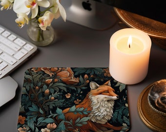 Enchanting William Morris Fox Mouse Pad - Elevate Your Home Decor with Magical Workspace Charm