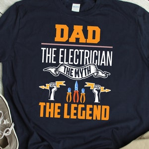 Dad Electrician Shirt Funny Electrician Dad Gift Humor Father Electrician T Shirt Joke Electrical Dad TShirt Electrician Dad TShirt