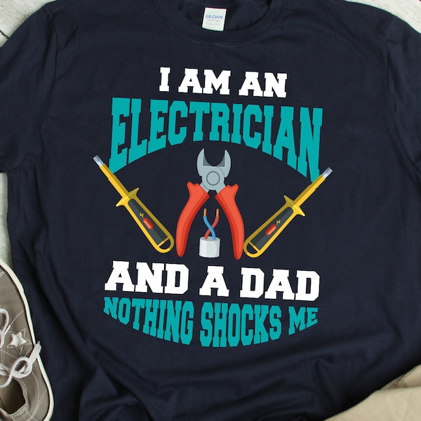 Electrician Noun Job Mens Funny Shirt Christmas Gift