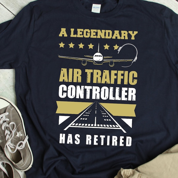 Retired Air Traffic Controller Shirt ATC Retirement TShirt Humor Air Traffic Controller Retirement Gift ATC Shirt Humor ATC Gift