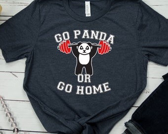 Funny Panda Gym T-Shirt: Workout, Fitness, Love Pandas