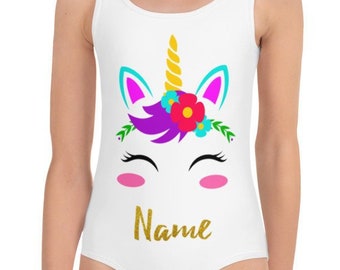 girls unicorn swimsuits