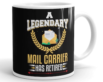 Regalo per il corriere della posta in pensione Regalo per il pensionamento del corriere della posta divertente Tazza per il corriere della posta dell'umorismo per la tazza da caffè per la pensione del corriere della posta