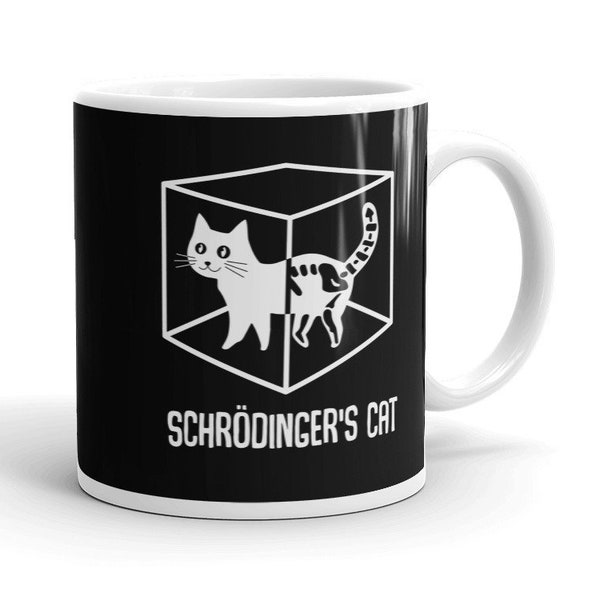 Schrodingers Cat Mug Schrödingers Cat Mug Funny Physics Mug Physics Gift Funny Physicist Mug Funny Physicist Gift Schrodinger's Cat