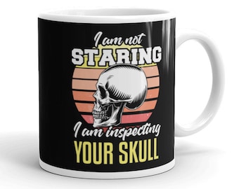 Anthropologist Mug Humor Skull Inspector Anthropologist Gift Funny Anthropology Coffee Mug Anthropology Quote Saying Mug