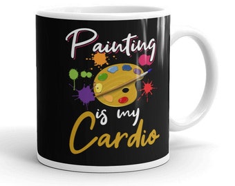 Regalo de pintura Taza de café de pintor Regalo de pintura de amor Regalo de pintor Regalo de artista Taza de artista Taza de café de artista Taza de amante del arte Regalo de amante del arte
