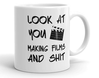 Filmmaker Gift Director Gift Funny Filmmaker Mug Director Coffee Mug Making Films Film Student Humor Filmmaker Gift White Mug