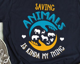 Retten Sie Tiere Shirt Animal Saver TShirt Tierliebhaber TShirt Tierliebhaber Geschenk Ich liebe Tiere T Shirt Tierrettung Shirt