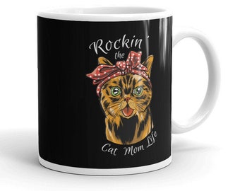 Cat Mom Gift Cat Mom Mug Cat Mother Coffee Mug Cool Cat Mom Cat Lover Gift Mug Cat Lady Mug