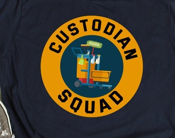 Custodian Shirt Funny Custodian Squad TShirt Custodian Gift School Custodian T-Shirt Keeper Janitor Custodian Outfit