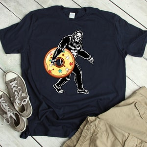 Bigfoot Shirt Funny Bigfoot Shirt Bigfoot Donut Shirt Sasquatch Doughnut TShirt Donut Lover Gift Bigfoot with Donut TShirt