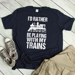 Model Train Shirt Funny Model Railroad TShirt Model Train Gift Playing with Trains T-Shirt Model Locomotive T Shirt Quote Saying Model Train
