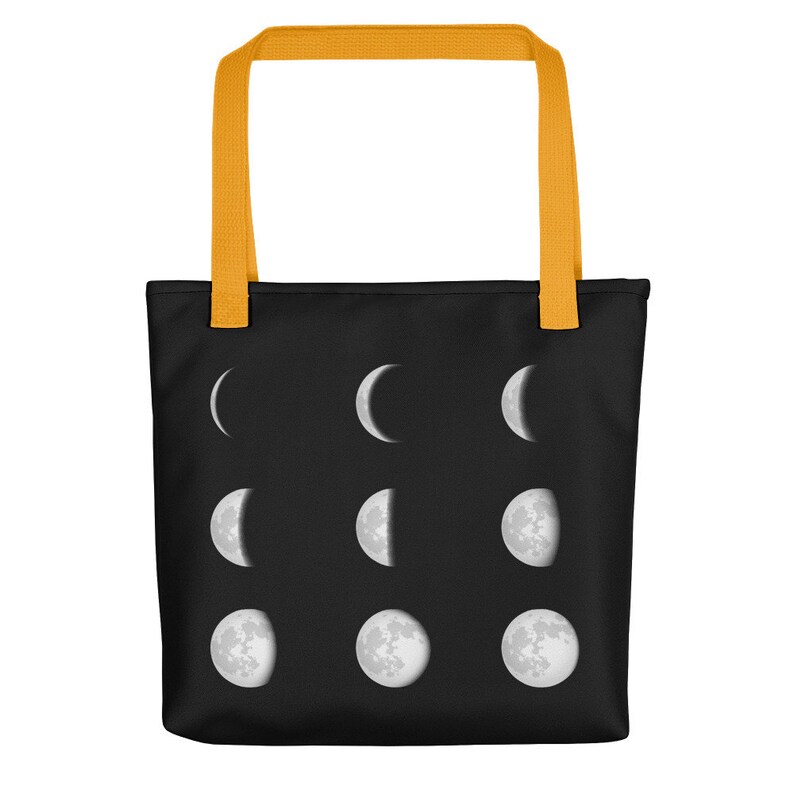 Moon Phases Gift Moon Phases Bag Moon Tote Bag Moon Lover Moon Bag Various Moon Phases