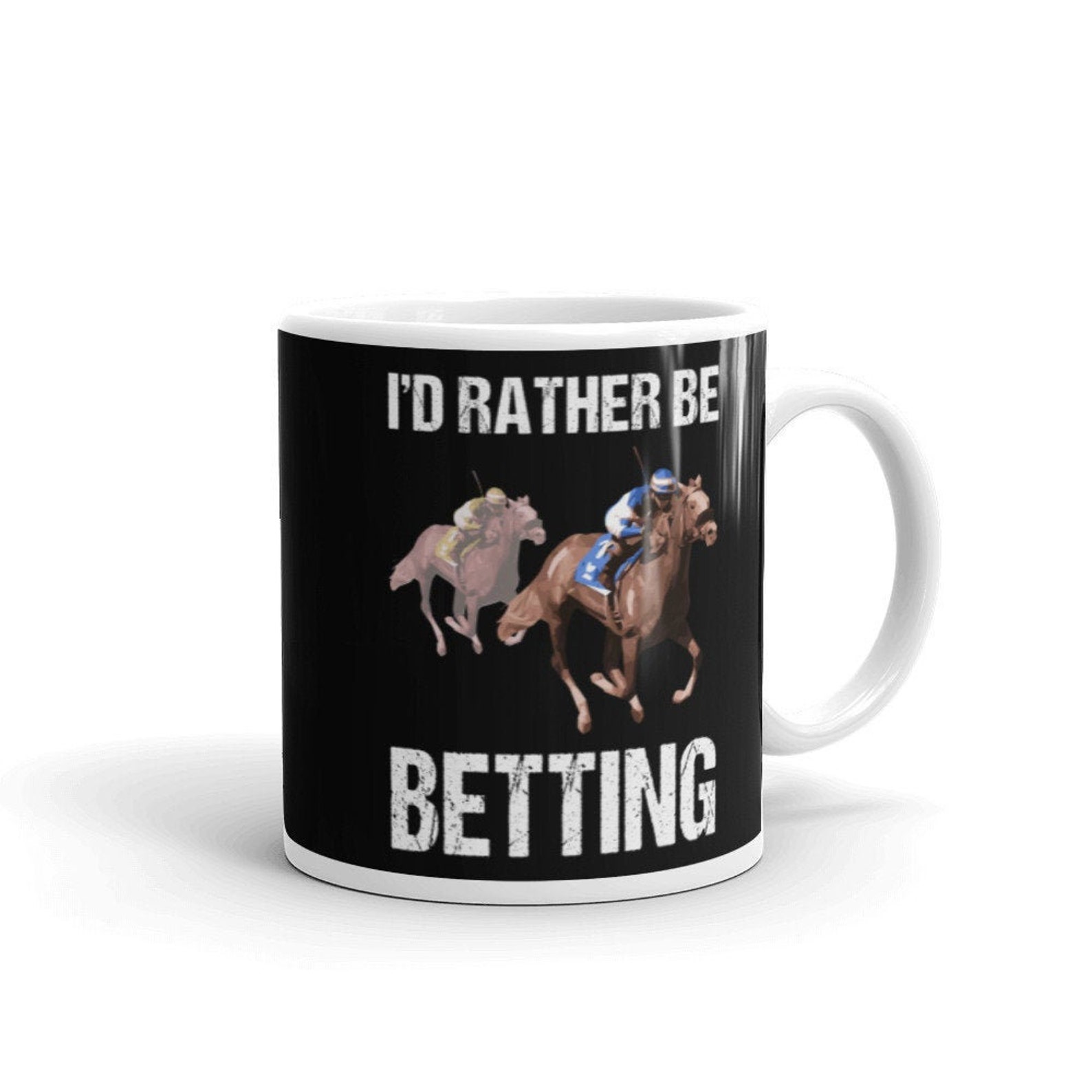 Horse Racing Mug Funny Betting Horse Races Gift Horse Race Etsy
