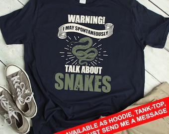 Snake Shirt Snake Gift Snake Lover TShirt Snake Lover Gift Funny Herpetology T Shirt Herpetologist T-Shirt Reptile Lover Outfit