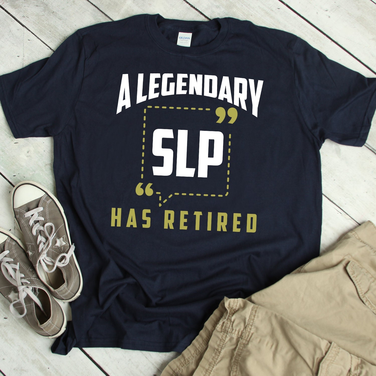 Retired SLP Shirt Speech Pathologist Retirement Gift Tshirt 