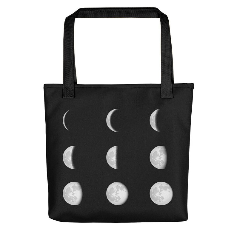 Moon Phases Gift Moon Phases Bag Moon Tote Bag Moon Lover Moon Bag Various Moon Phases