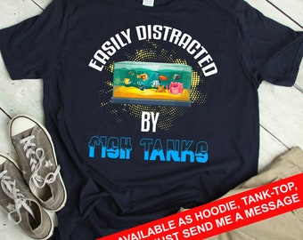 Camiseta divertida del tanque de peces Camiseta divertida del acuarista Regalo del acuarista Camiseta del amante de los peces del acuario Camiseta del pez Camiseta del tanque de peces