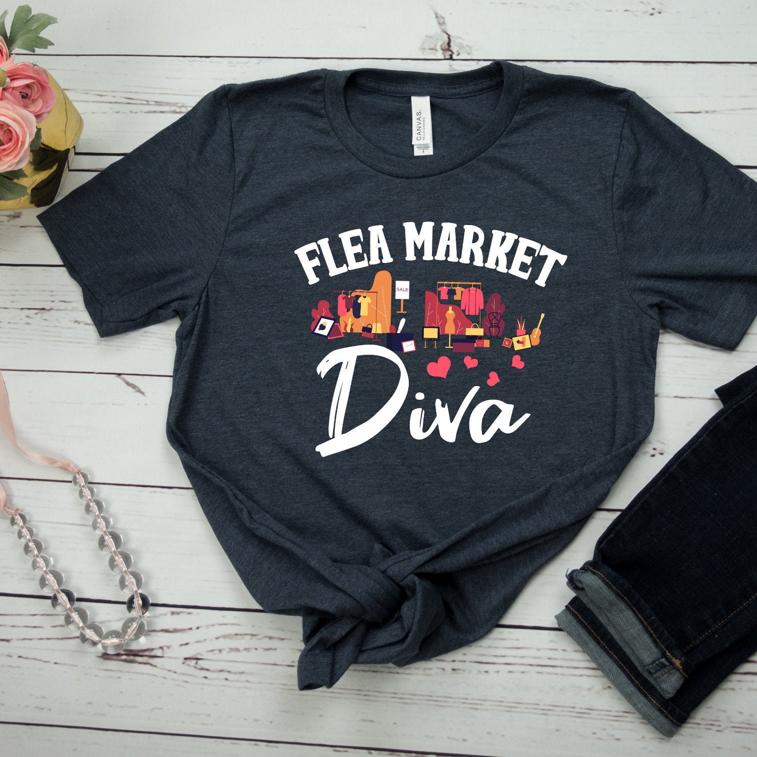 Flea Market Diva Shirt Flea Market Shirt Antiquing TShirt Etsy