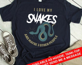 Funny Snake Shirt Sarcastic Snake Gift Snake Lover TShirt Snake Lover Gift Funny Herpetology T Shirt Herpetologist T-Shirt Reptile Lover