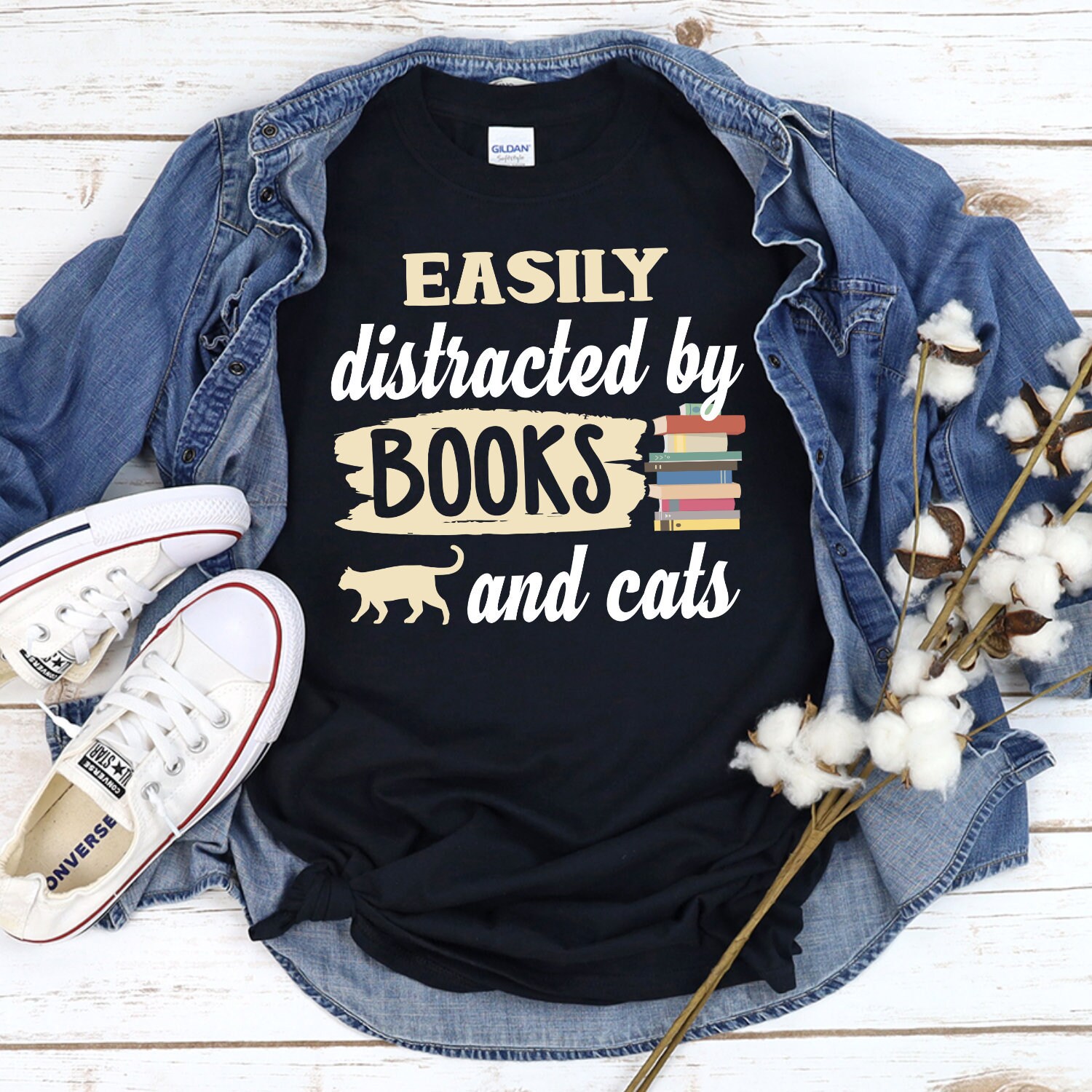 Librarian Shirt Funny Librarian Gift for Cat Lovers Library - Etsy