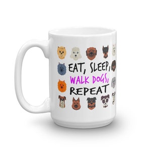 Dog Walker Gift Dog Walker Mug Dog Walking Gift Dog Walking Mug Walking Dogs Dogwalker Mug Love Walking Dogs Coffee Mug image 5