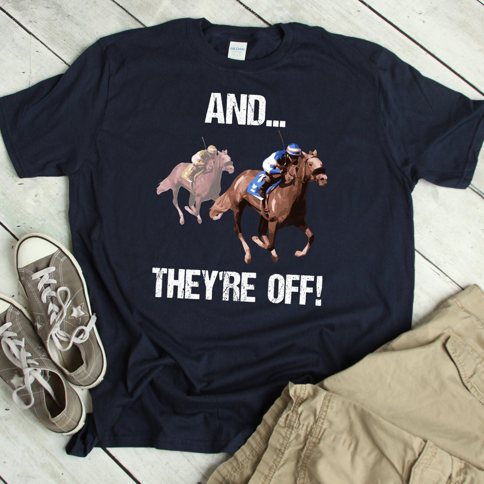 Horse Racing Shirt Funny Horse Racing T Shirt Horse Race Track Etsy